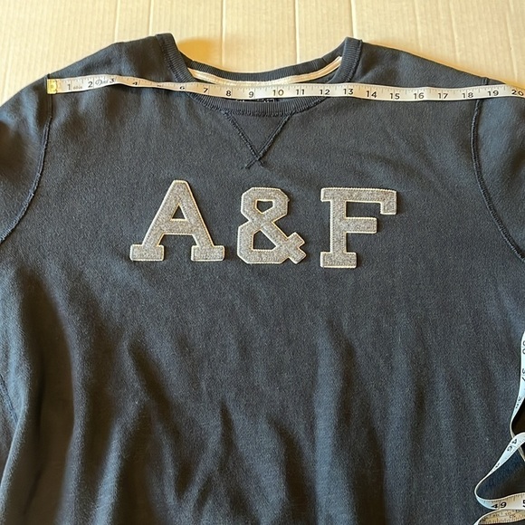 Y2K-VTG-Abercrombie & Fitch-XXL-dark blue embroidered logo, crewneck sweatshirt. - Picture 10 of 12